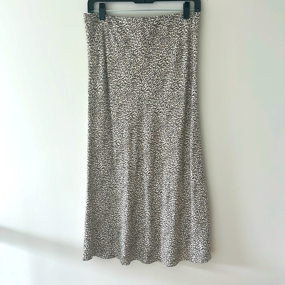 Jenni Kayne leopard slip skirt